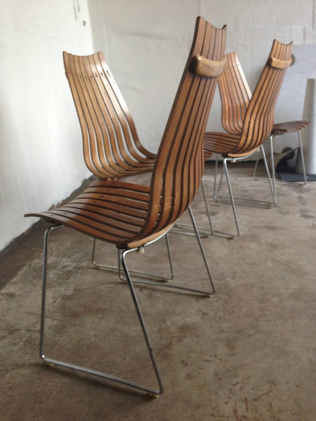 Hans Brattrud rosewood dining chairs