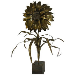 Vintage Sunflower lamp