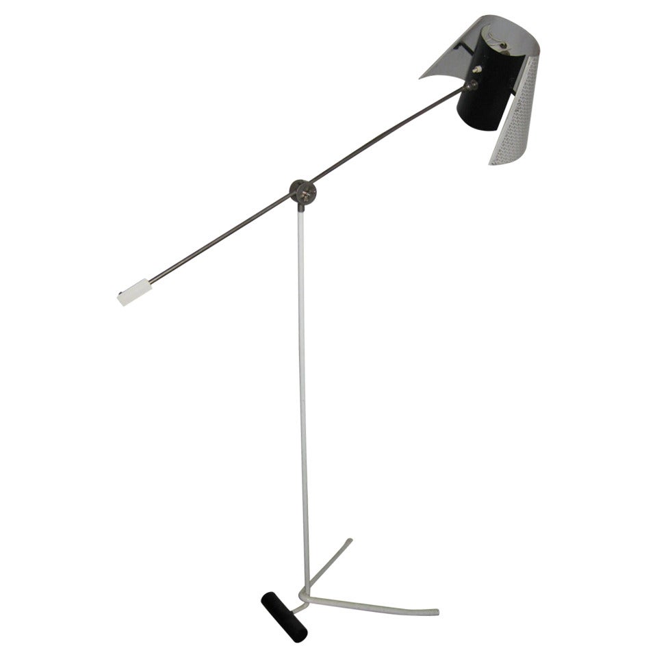 French 50-ies standing lamp For Sale