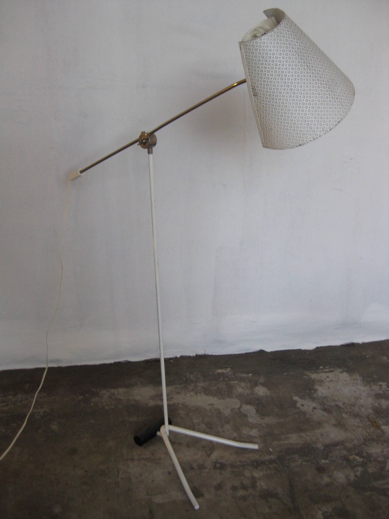 French 50-ies standing lamp In Good Condition For Sale In Oosterbeek, NL