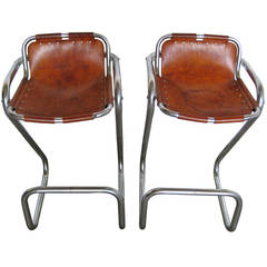 Two Cherlotte Perriand bar stools