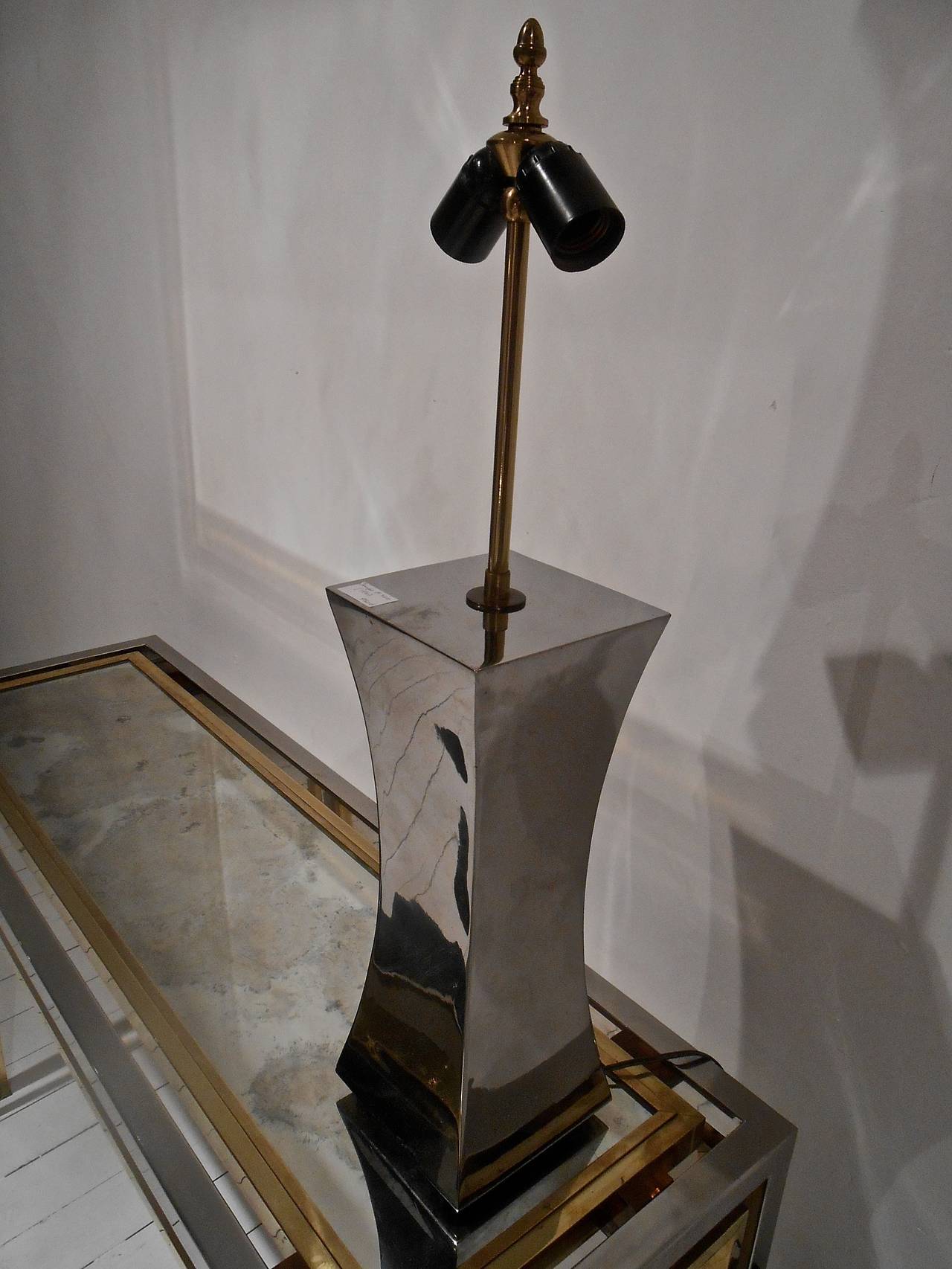 French A Françoise Sée for Ramsay Contemporain Steel Table Lamp