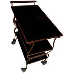 A Fine Cart with Black Opaline Tops