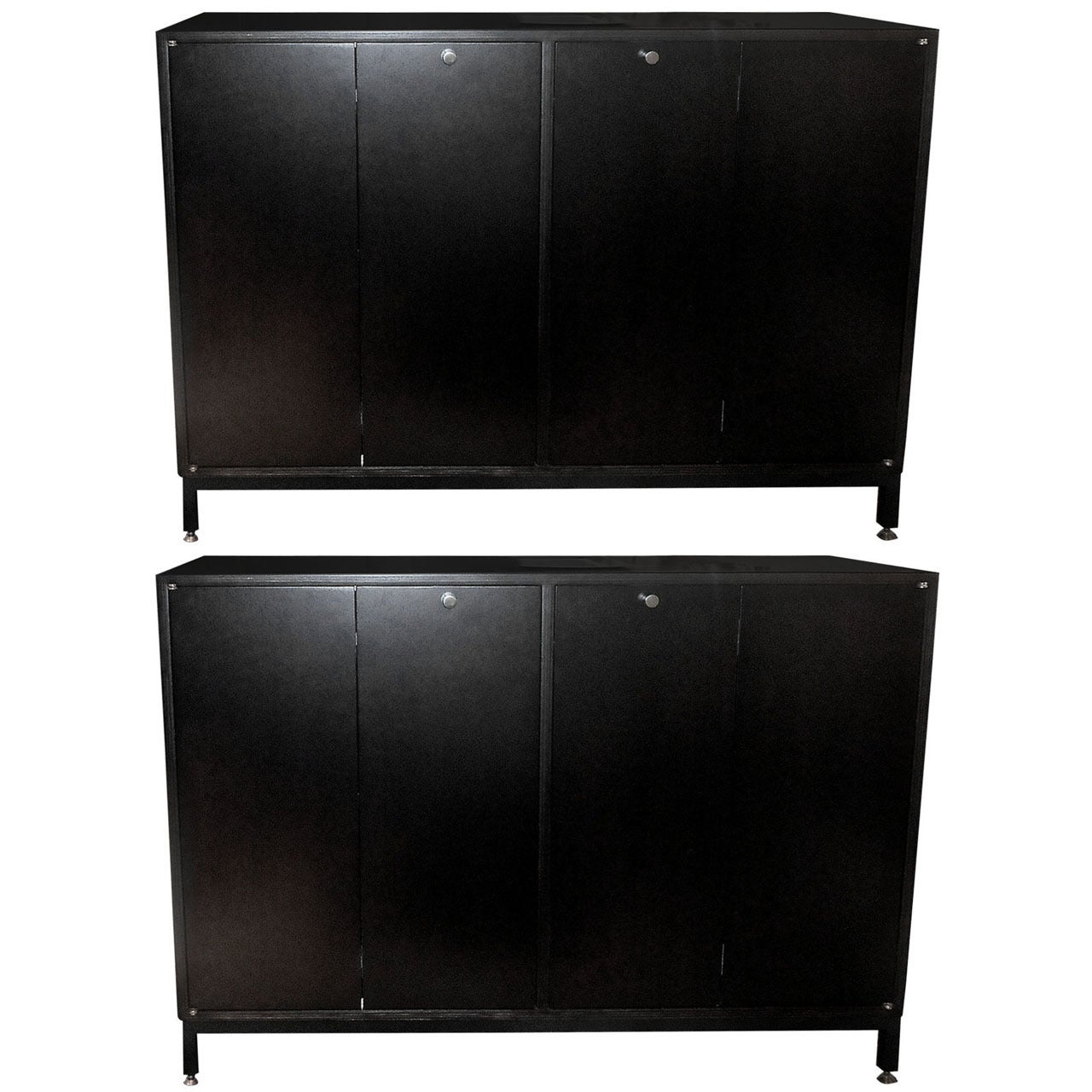 Pair of Jules Wabbes Cabinets