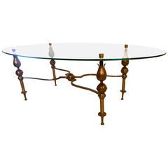 Lotus Coffee Table attributed to Gilbert Poillerat