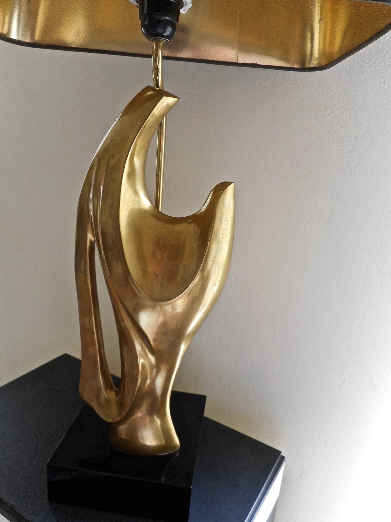 Sculptural Bronze Lamp by Philippe Jean In Excellent Condition In Brussels, BE