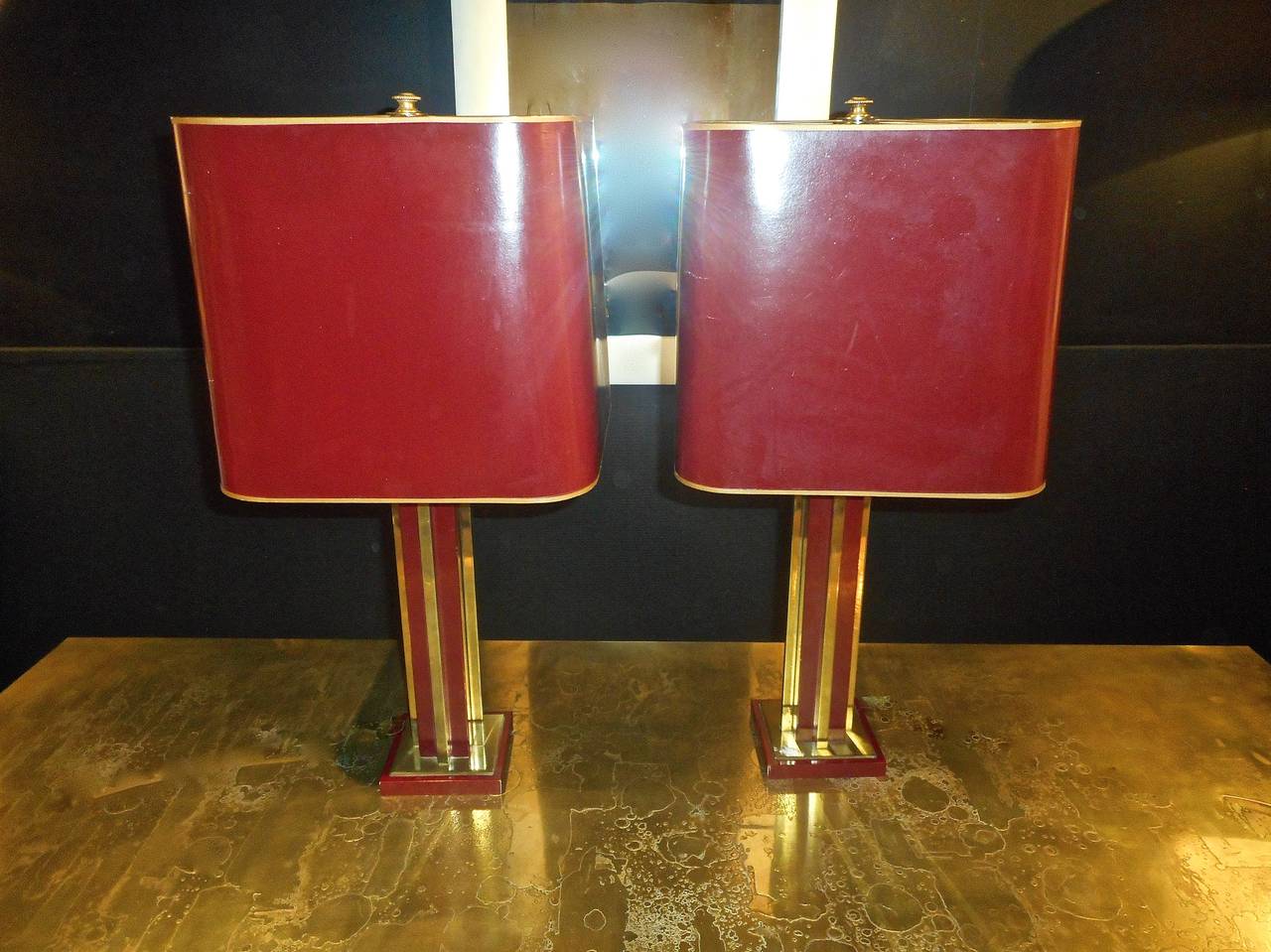 Late 20th Century Pair of Maison Jansen Table Lamps