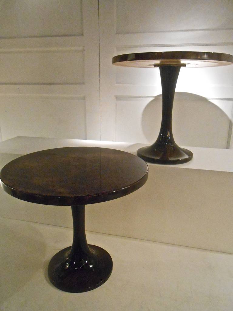 A pair of Occasional Tables by Aldo Tura In Excellent Condition In Brussels, BE