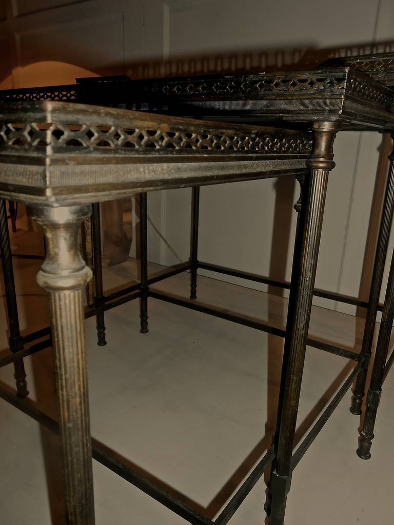 Bronze Elegant Set of Nesting Tables For Sale
