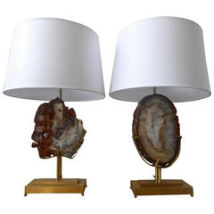 Pair of Willy Daro Asymmetric Lamps