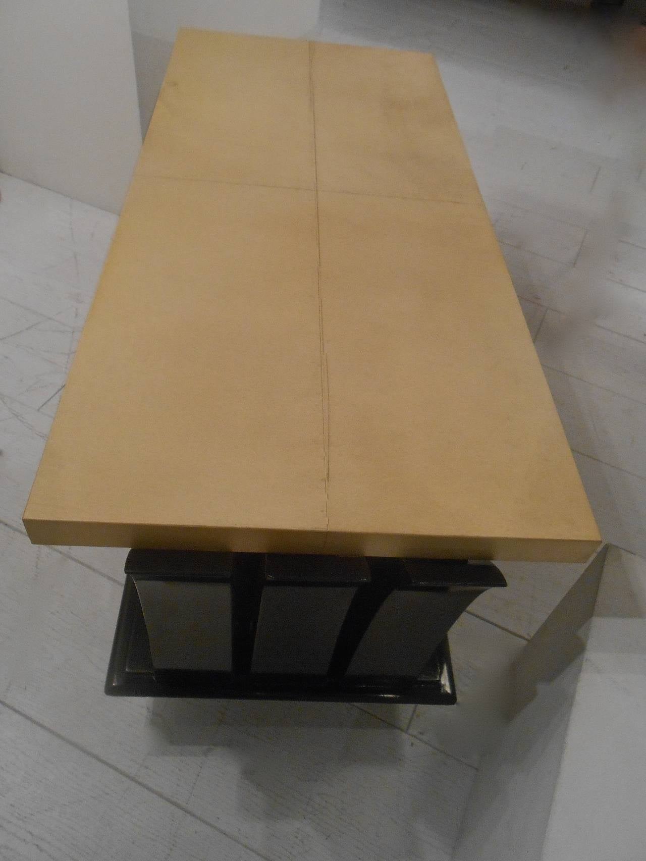  Art Deco Coffee Table Stamped Atelier Majorelle Nancy For Sale 2