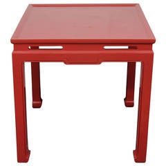 Chinese Red Custom Asian Style Games Table