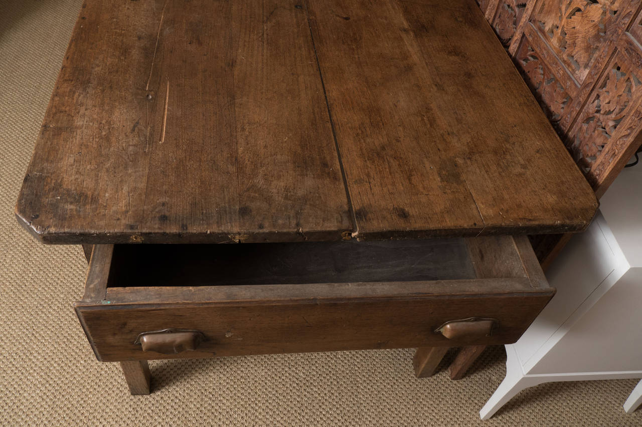 Large Antique Farm Table In Good Condition In Locust Valley, NY