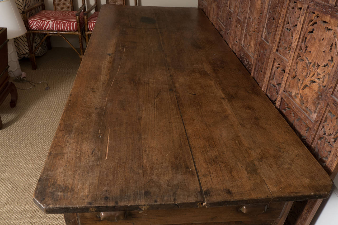 Large Antique Farm Table 4