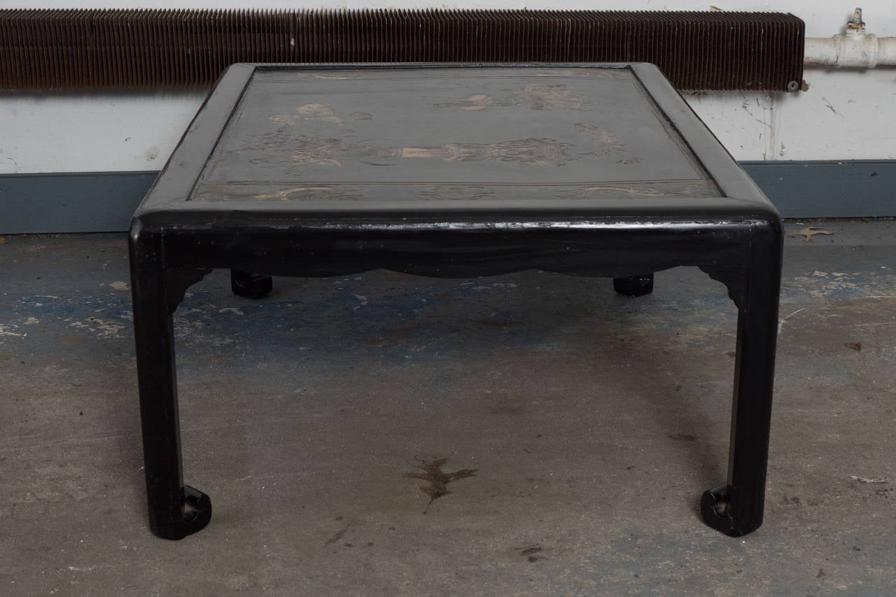 Antique Asian Lacquered Low Table 3