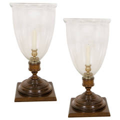Pair of Large Wood Hurricanes