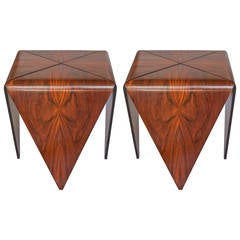 Original Pair of "Petala" Side Tables by Jorge Zalszupin