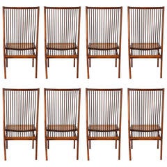 Original and Rare Set of Eight ''Structural'' Chairs by Joaquim Tenreiro