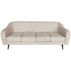 Sofa Curved by Joaquim Tenreiro