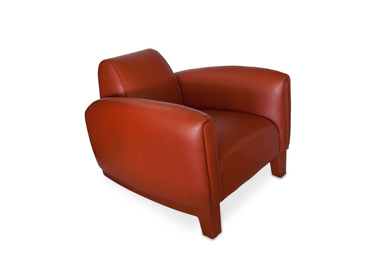 German Pair of Rare Lounge Chair Inspired by the 