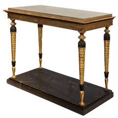 Early 19th Century Italian Console Painted with Burnished Gold