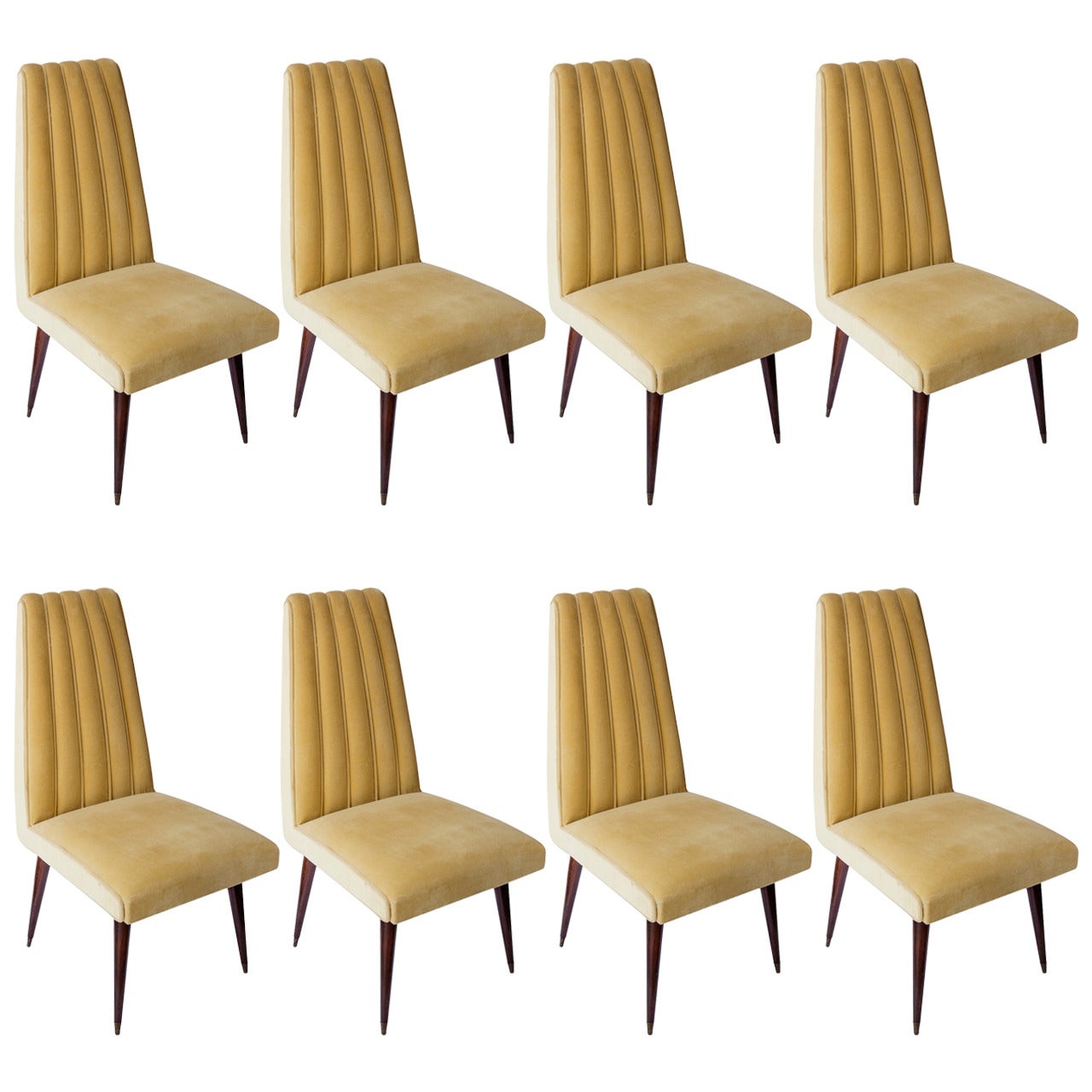 Set of Eight Dining Chairs by Dinucci