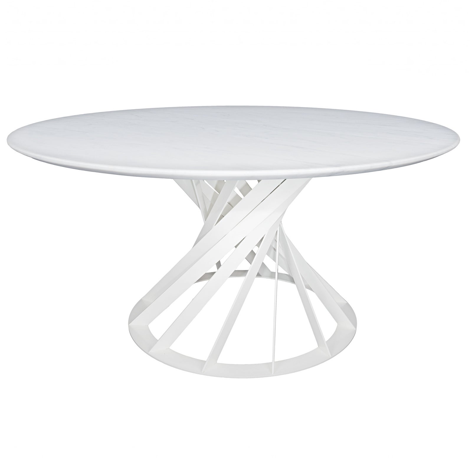 Spin Dining Table with Marble Top For Sale