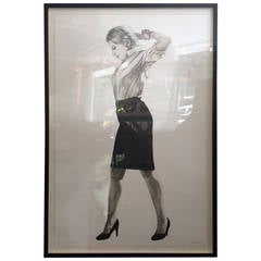 "Cindy" Lithograph by Robert Longo