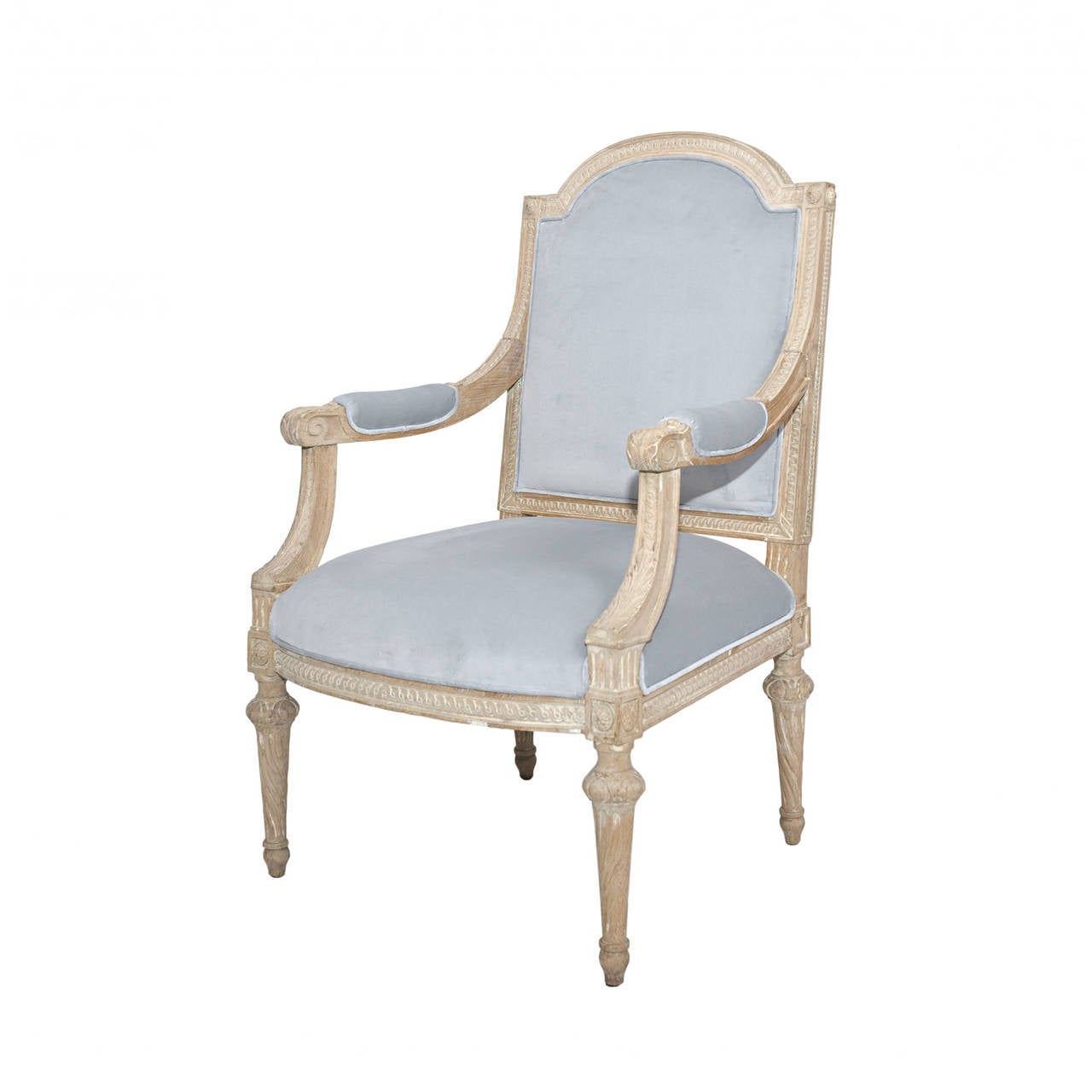 19th Century, Armchair in Velvet