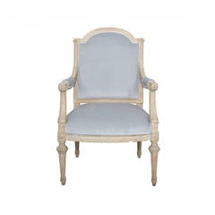 19th Century, Armchair in Velvet
