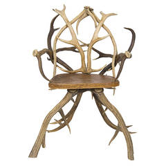 Mid-Century Vintage Antler Chair