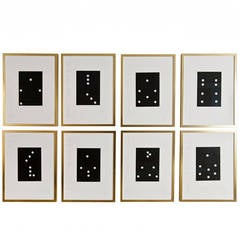 Vintage "Dominos" by Donald Sultan, Set of Eight Painting