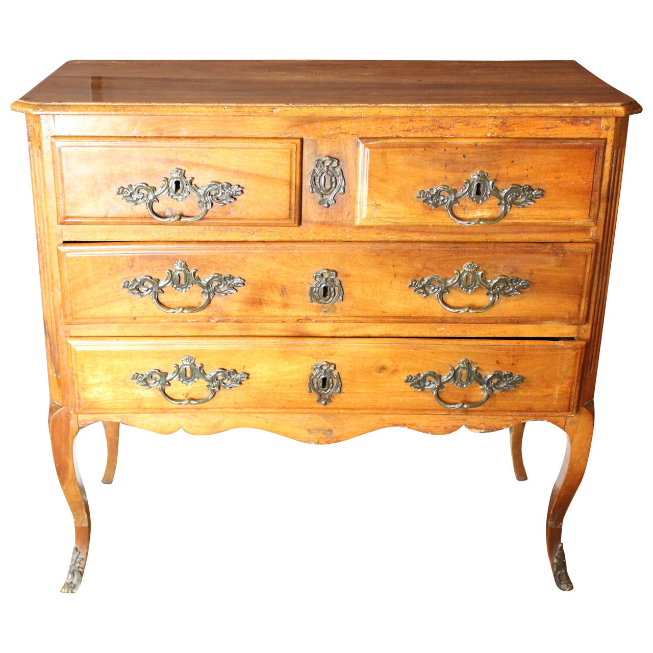 19th Century Commode on Carved Legs For Sale