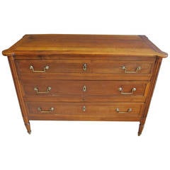 19th Century Walnut Directoire Commode