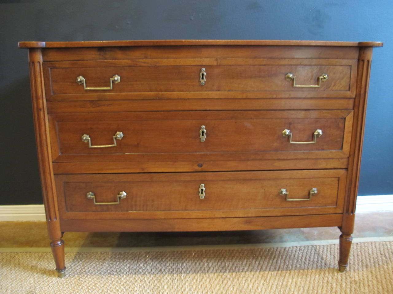 19th Century Walnut Directoire Commode