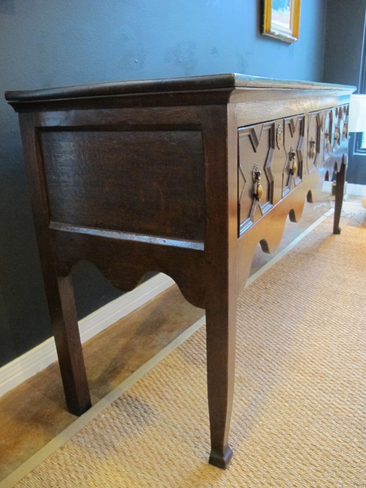 British 19th c. English Oak Server or Dresser Base