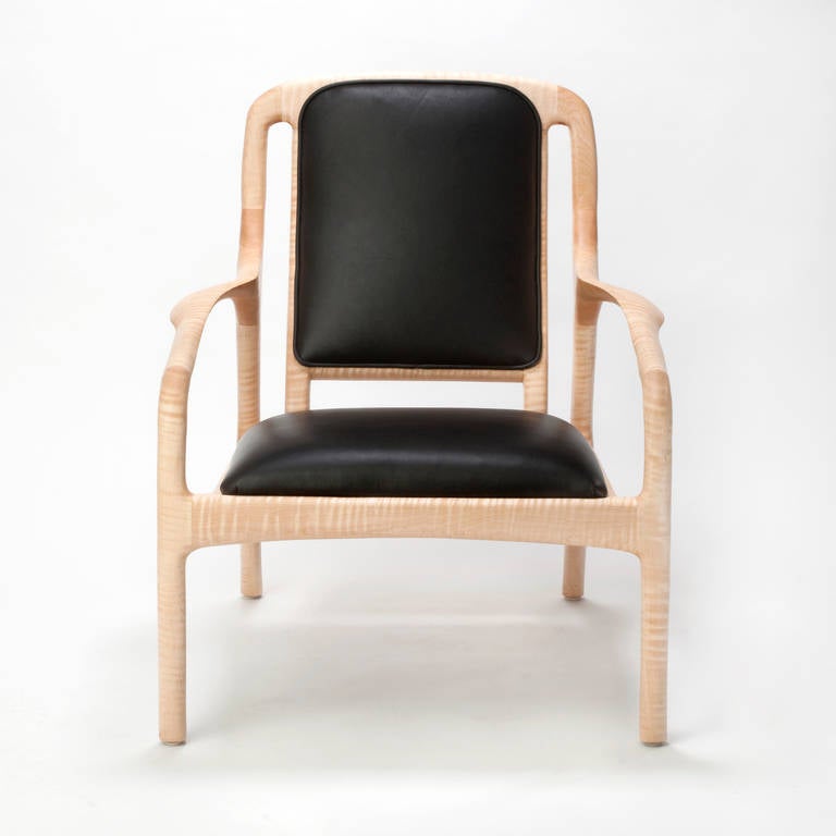 American Karnali Lounge Chair in Maple For Sale