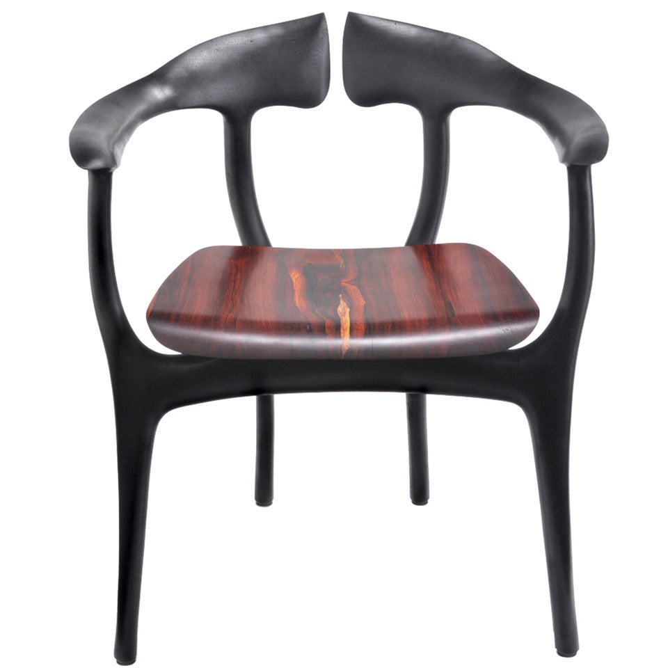 Swallowtail Chair - Ebonized with Cocobolo For Sale