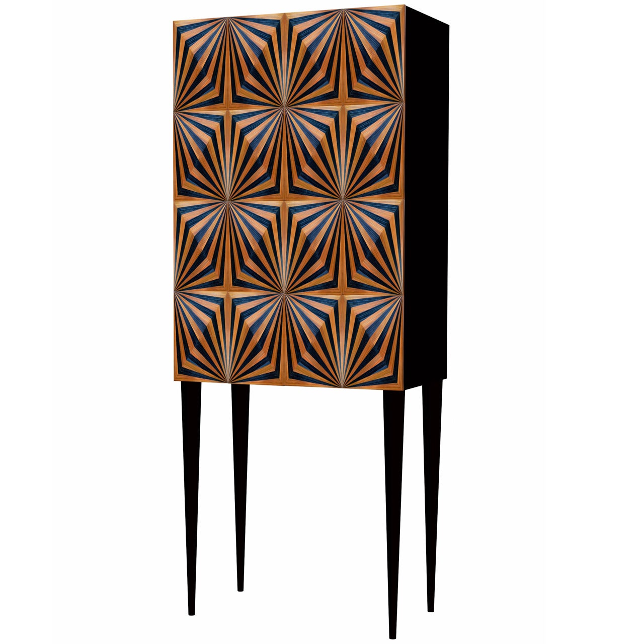 OpArt Drinks Cabinet - Copper For Sale
