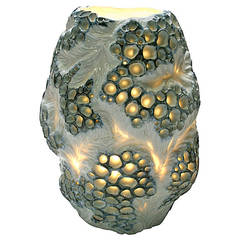 Black Fringe Porcelain Luminary