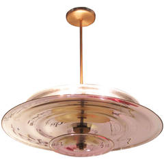 Mirrored Disc Chandelier