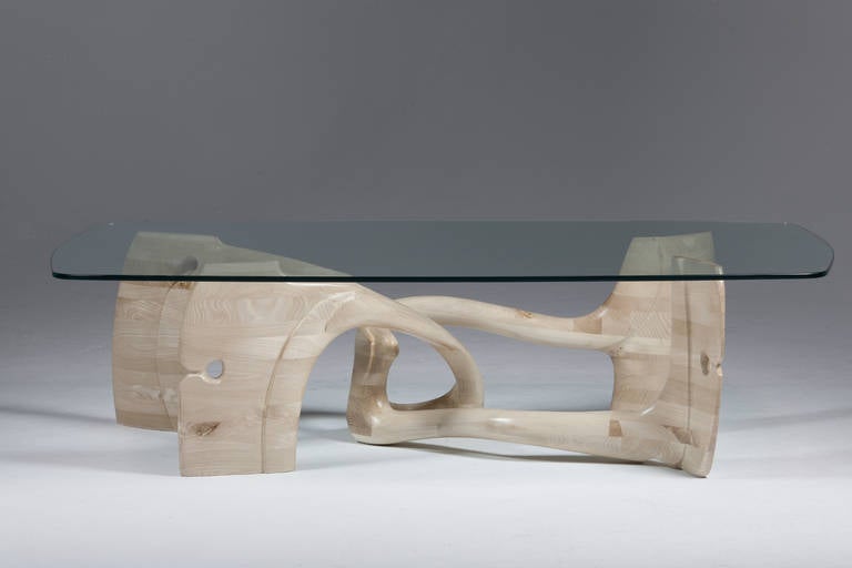 Graceful Swirl of Sculpture Table For Sale at 1stDibs