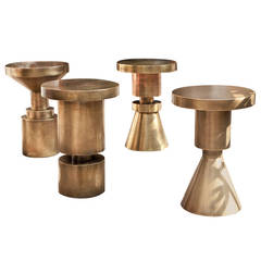 Set of Four Chess Stools