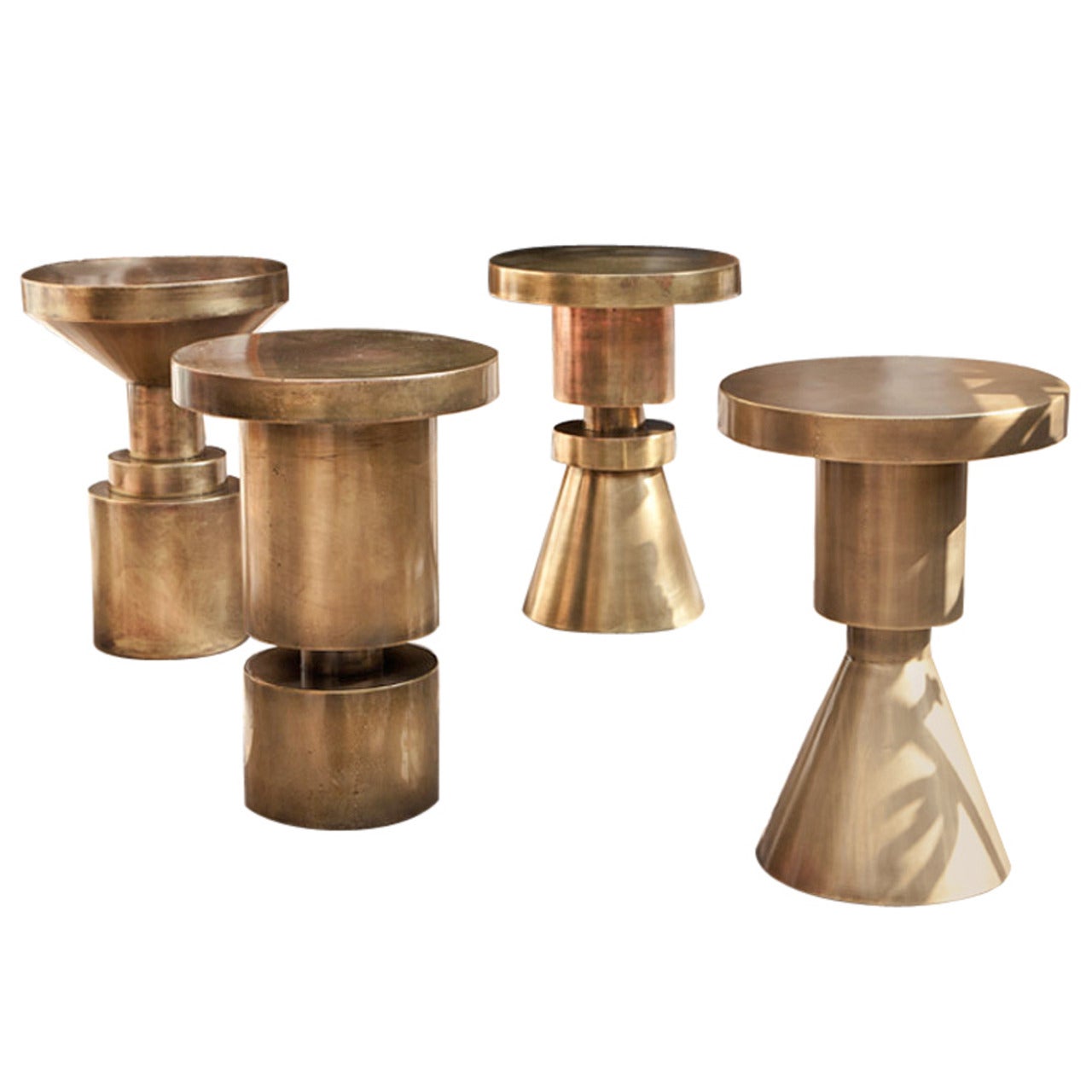 Set of Four Chess Stools
