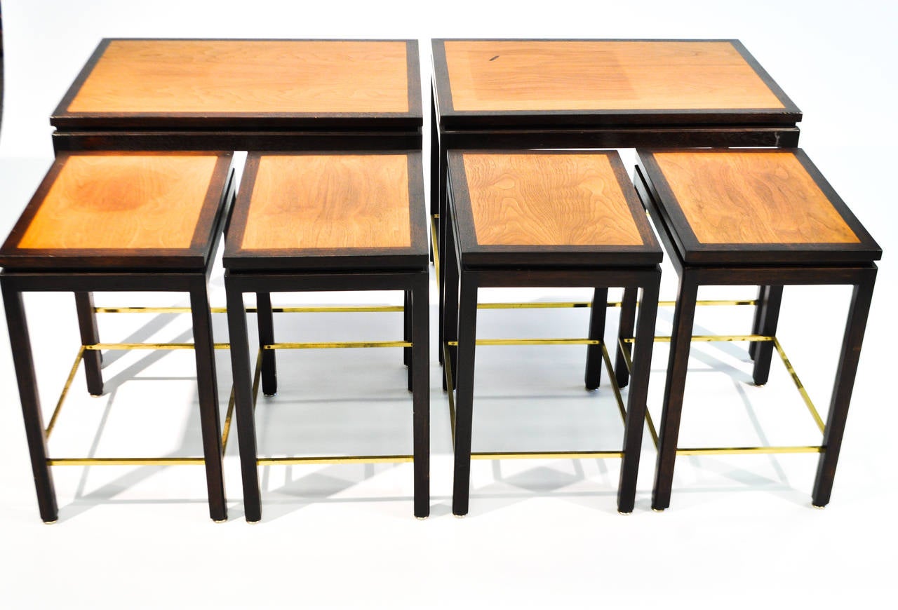 American Pair of Edward Wormley for Dunbar Nesting Tables For Sale