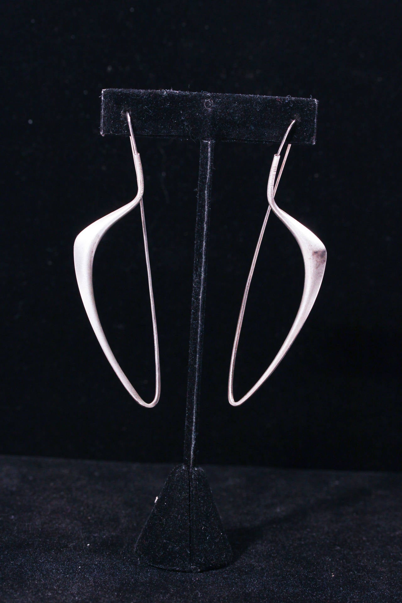 American Igor Kuznetsov Sterling Modernist Earrings For Sale