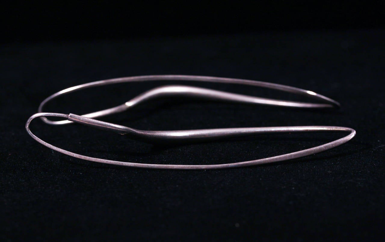 Igor Kuznetsov Sterling Modernist Earrings For Sale 3