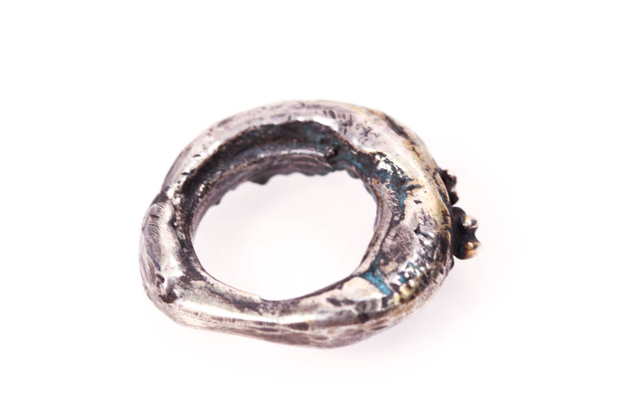 David Smith Modernist Sterling Ring For Sale 1