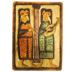 Marcello Fantoni Italian Ceramic Plaque