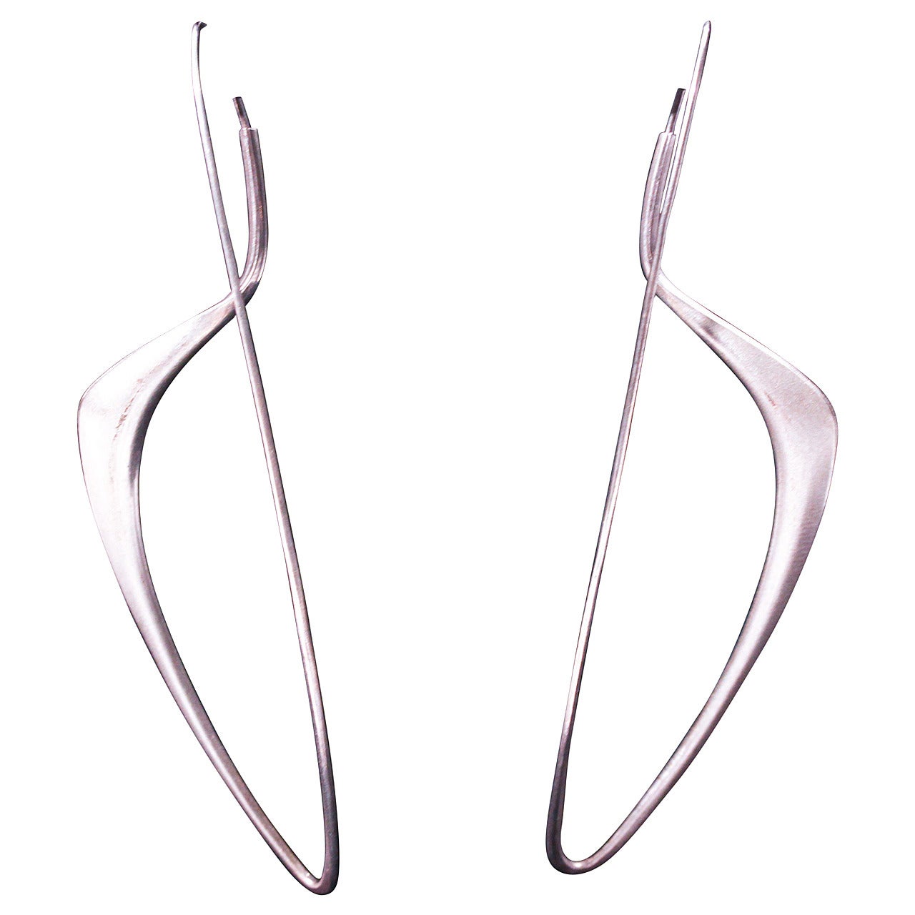 Igor Kuznetsov Sterling Modernist Earrings For Sale